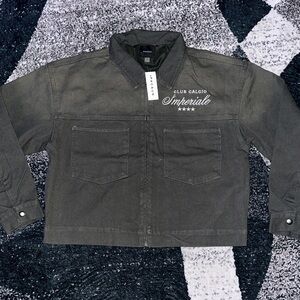 PacSun Gray Club Calcio Imperiale Jacket